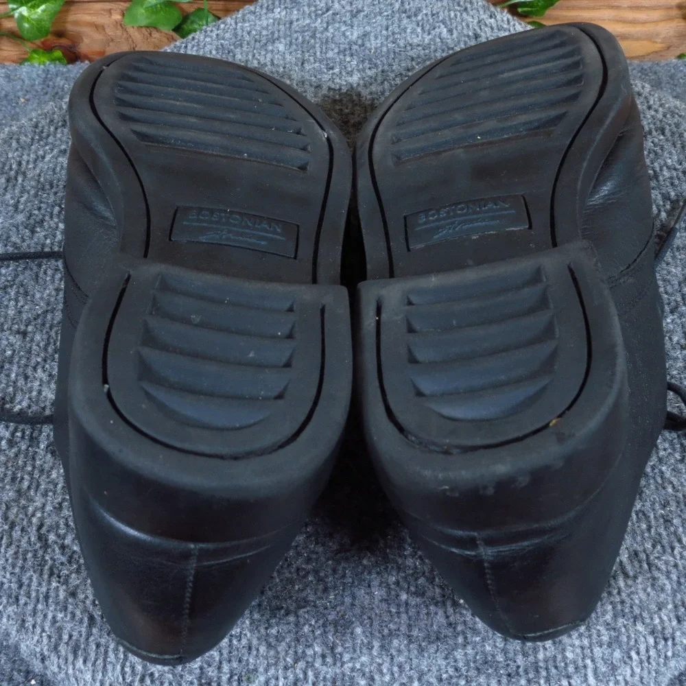 Bostonian Strada Mens Oxford Size 9.5 M Dress Work Shoes Black Leather 23241